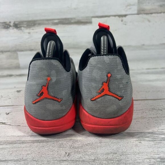 Jordan Eclipse Kids Lace Up Sneaker Athletic Shoes Gray Orange Size 7Y - Picture 3 of 8